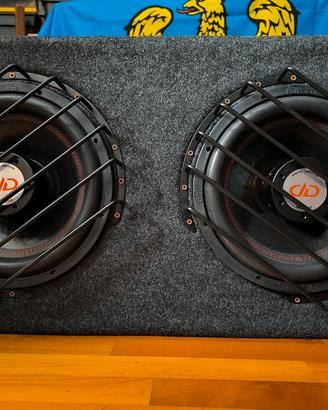 box doppio subwoofer dd-audio sl712 d2