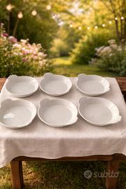 set 6 pirofile Vintage Francesi Apilco 