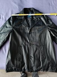 Giubbotto vera pelle Overpell vintage, taglia M 