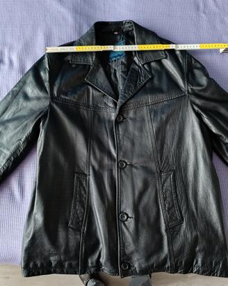 Giubbotto vera pelle Overpell vintage, taglia M 
