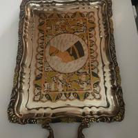 vassoio antico in ottone