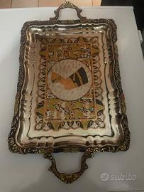 vassoio antico in ottone