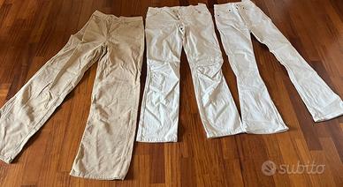 Pantaloni stile jeans bianchi o chiari