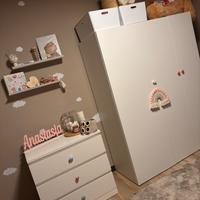 Cassettiera/fasciatoio Malm Ikea e armadio Platsa