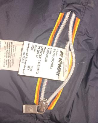 kway giubbotto invernale da bambina tg 8anni