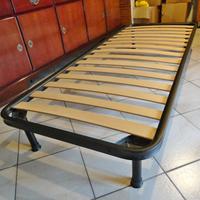 Rete singola 80x190 a doghe strette con piedini