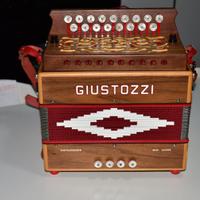 Organetto 4  bassi Giustozzi Mod. Lusso in Sol