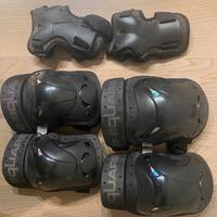 Set 3 protezioni skate, pattini, bmx