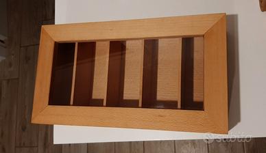 Scatola porta the e tisane in vero legno