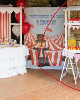 Bancarella allestimento feste