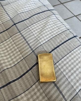 Zippo slim in ottone