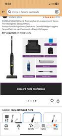 EUREKA ASPIRAPOLVERE LAVAPAVIMENTI SENZA FILI
