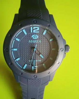 Orologio Marea Nero con Dettagli Blu