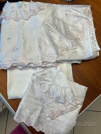 Completo letto matrimoniale in raso