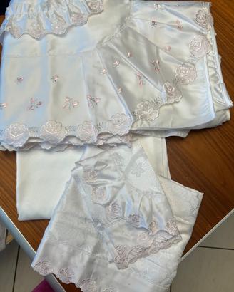 Completo letto matrimoniale in raso
