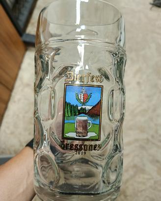 bicchiere bierfest Gressoney 