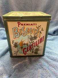 Scatola in latta vuota Premiati Biscotti Gentilini