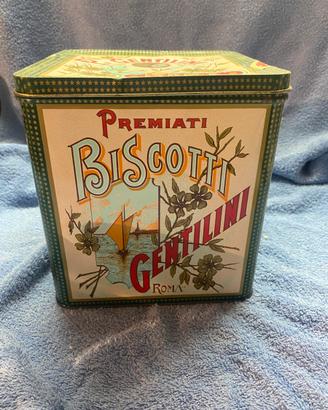 Scatola in latta vuota Premiati Biscotti Gentilini