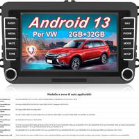 Autoradio 2 DIN Android 13 Volkswagen Skoda Seat