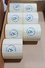 Rotolo etichette adesive 75x30