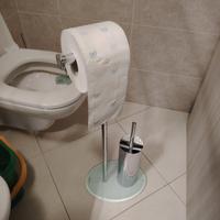 porta rotolo carta igienica con scopino