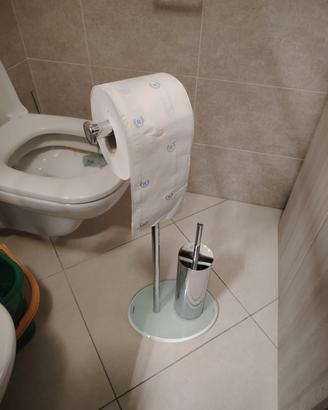 porta rotolo carta igienica con scopino