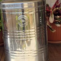 Bidone contenitore olio acciaio 50 litri