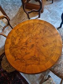 Set completo Sala da pranzo in legno radica 