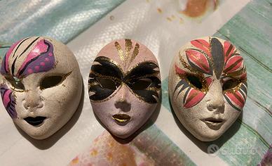 3 spille maschere veneziane