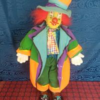 Pagliaccio Vintage Bambola Clown Anni 70 Porcella