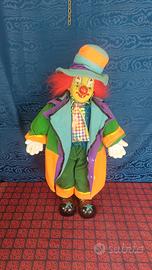 Pagliaccio Vintage Bambola Clown Anni 70 Porcella