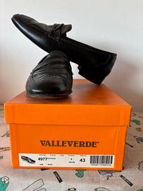 Mocassini eleganti Valleverde Pelle Nera Tg 43