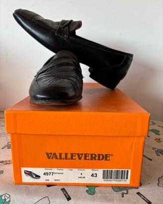 Mocassini eleganti Valleverde Pelle Nera Tg 43
