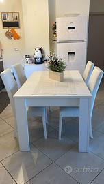 Sedie in ecopelle bianco