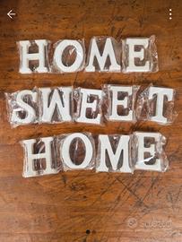 lettere in legno Home Sweet Home 