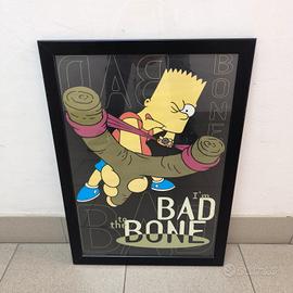 Poster The Simpsons Bart I'm Bad To The Bone 1999