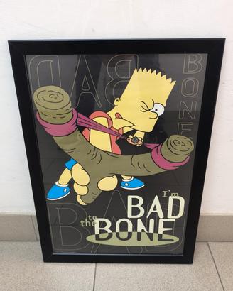 Poster The Simpsons Bart I'm Bad To The Bone 1999