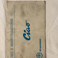 CIAO PIAGGIO manuale uso e manutenzione ORIGINALE