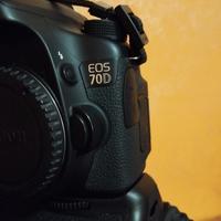 canon 70D più grip battery