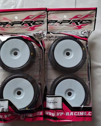 SET 4X Gomme RC 1/8 Buggy a scoppio brushless VP-P