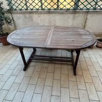 Tavolo da esterno in legno – allungabile