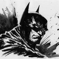 disegno a china Batman 
