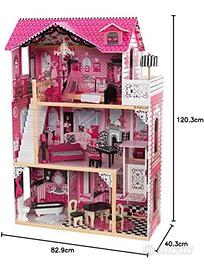 Casa delle bambole in legno