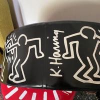 Pouf Keith Haring limited edition 1995, Nero