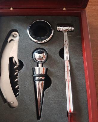 Set Sommelier / Accessori Vino NUOVO in cofanetto