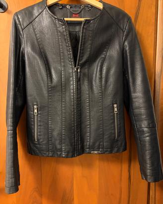 Giubbetto biker nero