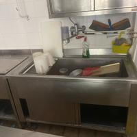 Lavandino professionale acciaio