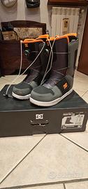 scarponi snowboard  dc  phase boa taglia 45