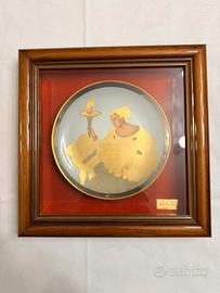 Piatto nicasio collezione edizione limitata oro