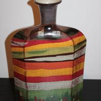 Vaso in ceramica decorata a mano 1980 Italia